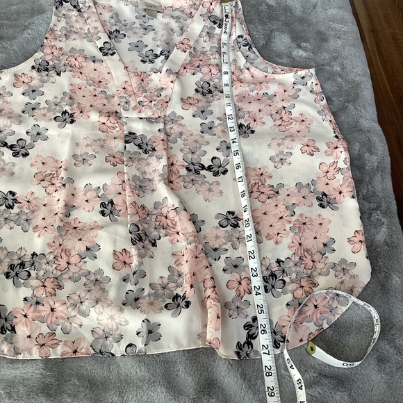 EUC AnnTaylor sleeveless pink and grey top size XL - Picture 4 of 7